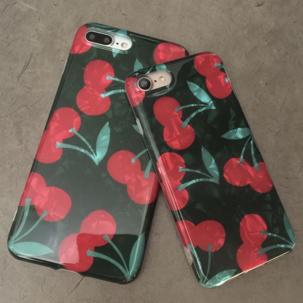 Iphone7 8 X Xs Xsmaxカバー 大人チェリーiphoneケース さくらんぼ Nyum ニュム アクセサリーショップ