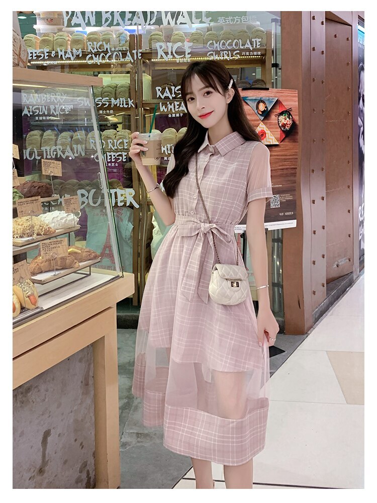 シースループレッピーワンピース 半袖 Dolly Clock