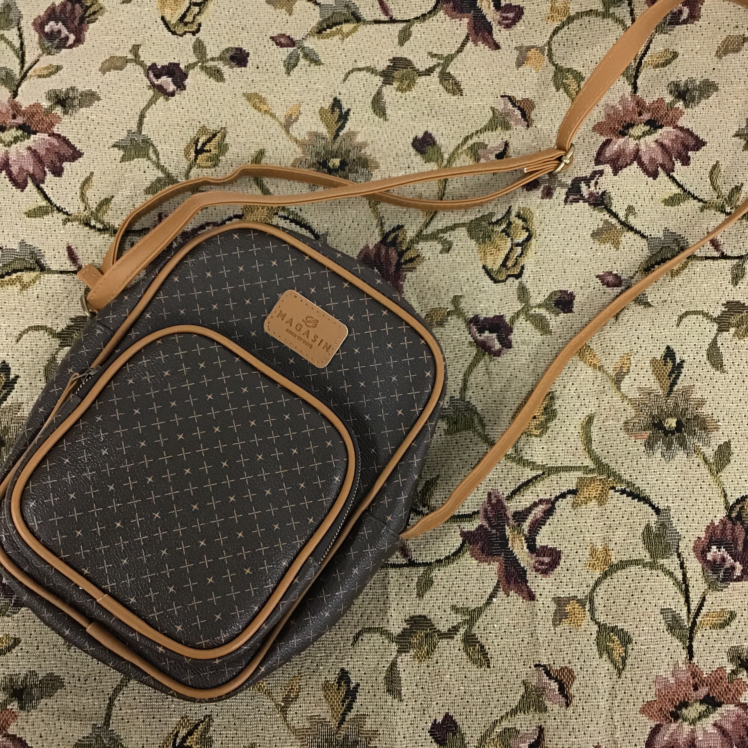 中古 モノグラム ミニ ショルダーバッグ ブラウン バッグ 古着屋 Paet