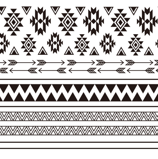 No5 13 ネイティブ柄黒 Amaily