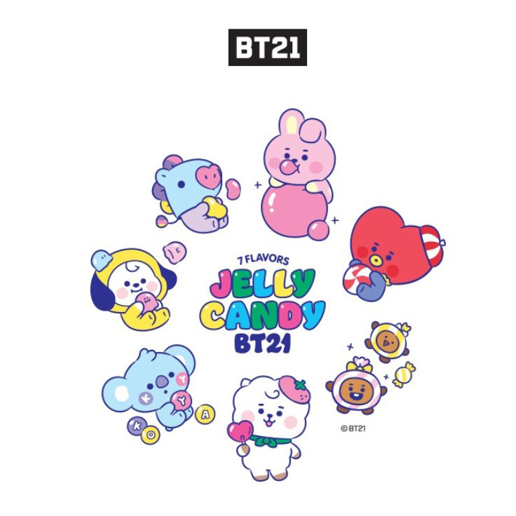 公式 Bt21 Jelly Candy Sticker ワンダケイ韓流商店
