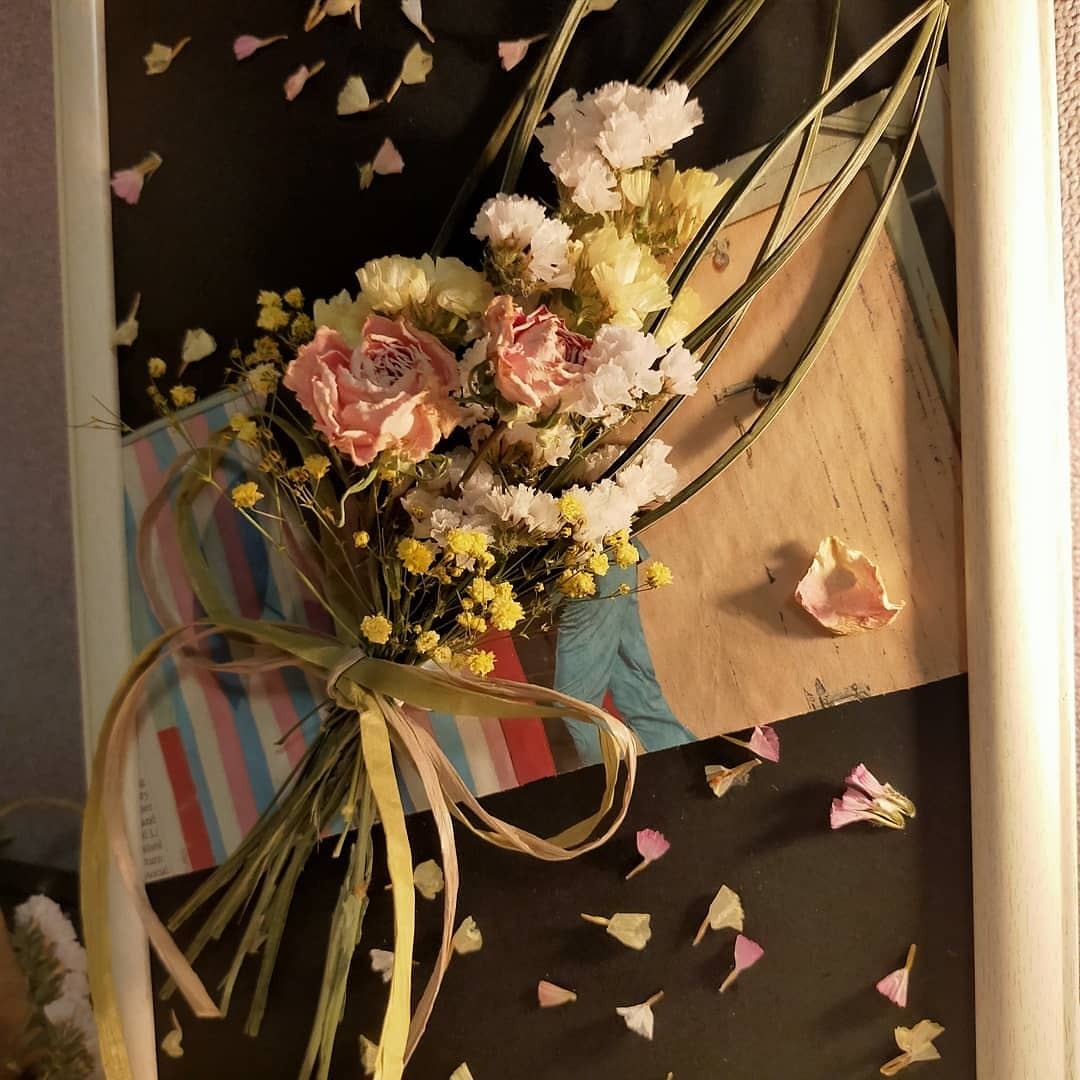 ドライフラワーアートフレームm Dry Flower Art Frame M Merry Go Round