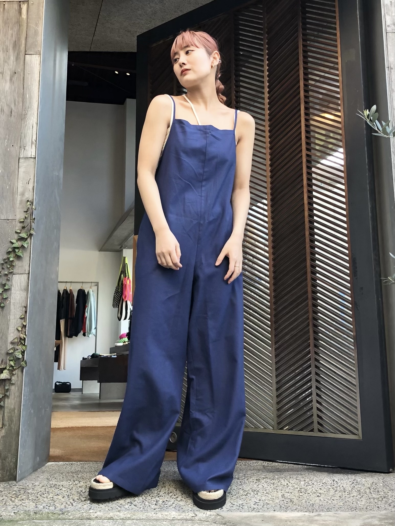 BASERANGE ベースレンジ DOUR JUMPSUIT オールインワン-