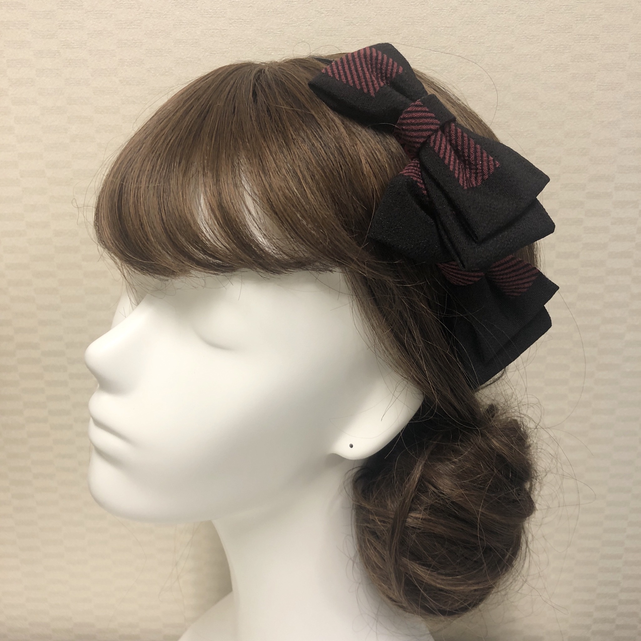 ヘッドドレス リボンツイン No 1 京都の伝統工芸を用いた着物や帯生地で製作したグッズブランドaturae あつらえ 京都のネットショップです