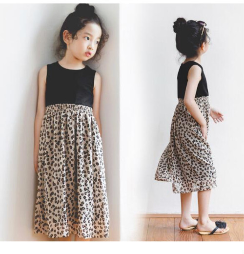 レオパード ワンピース タンク キッズ Nba11 海外子供服nico