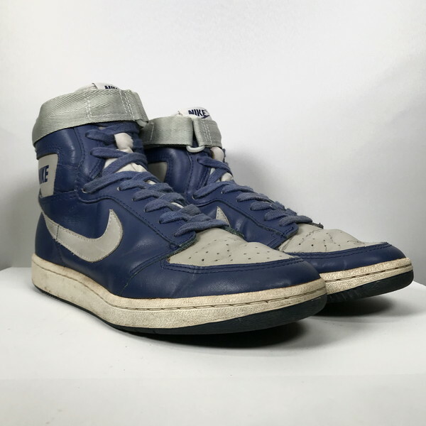 80 S Nike ナイキ Dynasty ダイナスティー 85年 オリジナル ブルー グレー 青灰 バスケットシューズ ノンエア レアモデル Us9 5 Korea製 希少 ヴィンテージ Agito Vintage