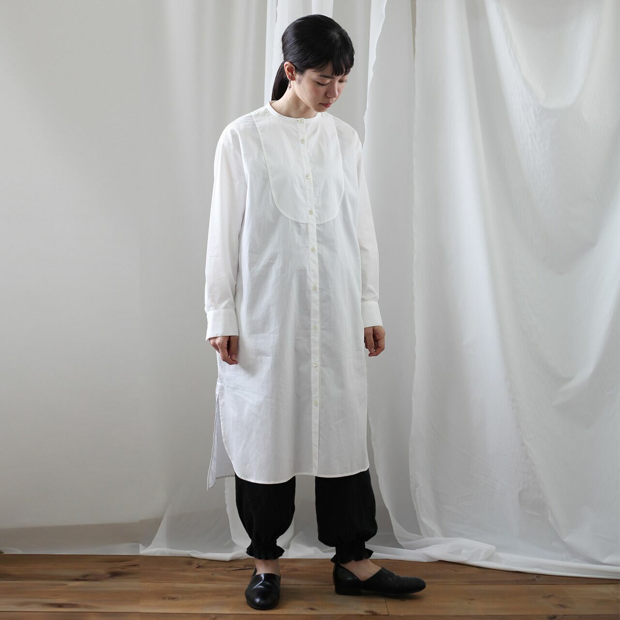 Alaris コットンシャツワンピース Kikiru