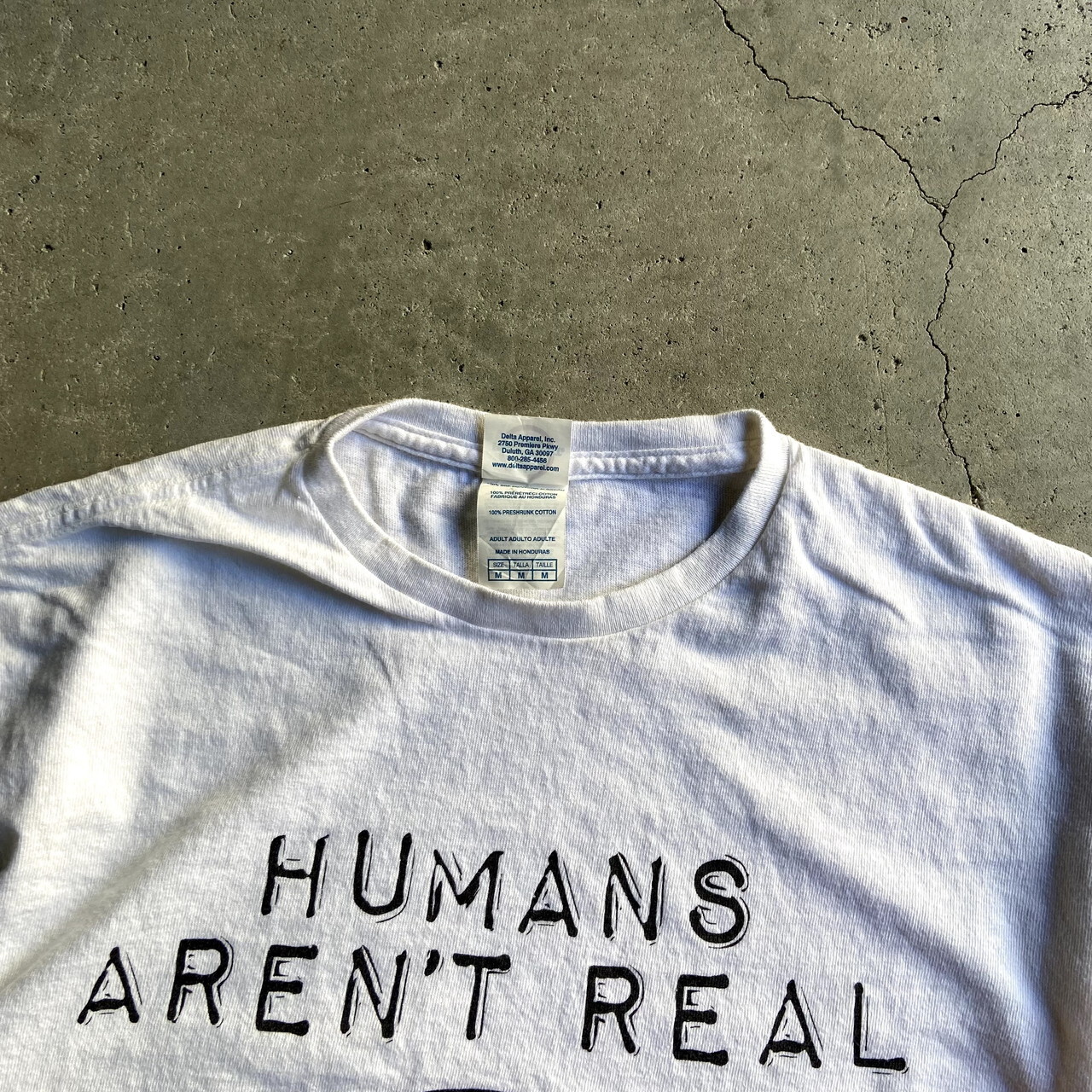 エイリアン 宇宙人 メッセージプリントTシャツ メンズM 古着 ホワイト 白【Tシャツ】【SA2107】  cave  古着屋【公式】古着通販サイト◎9/27 12:00まで全品15%OFF開催中 powered by BASE