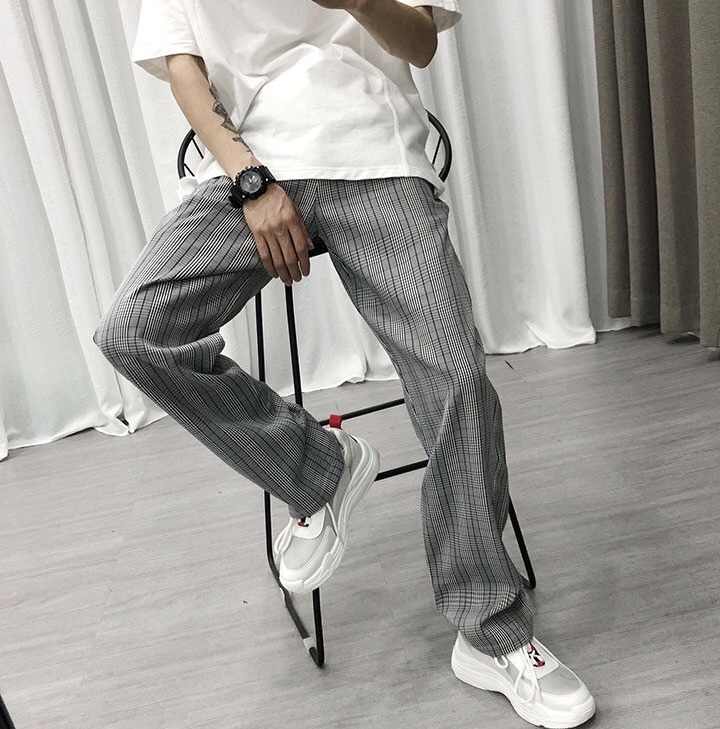 グレンチェックパンツ Me0326 Budz 韓国メンズファッション通販サイト
