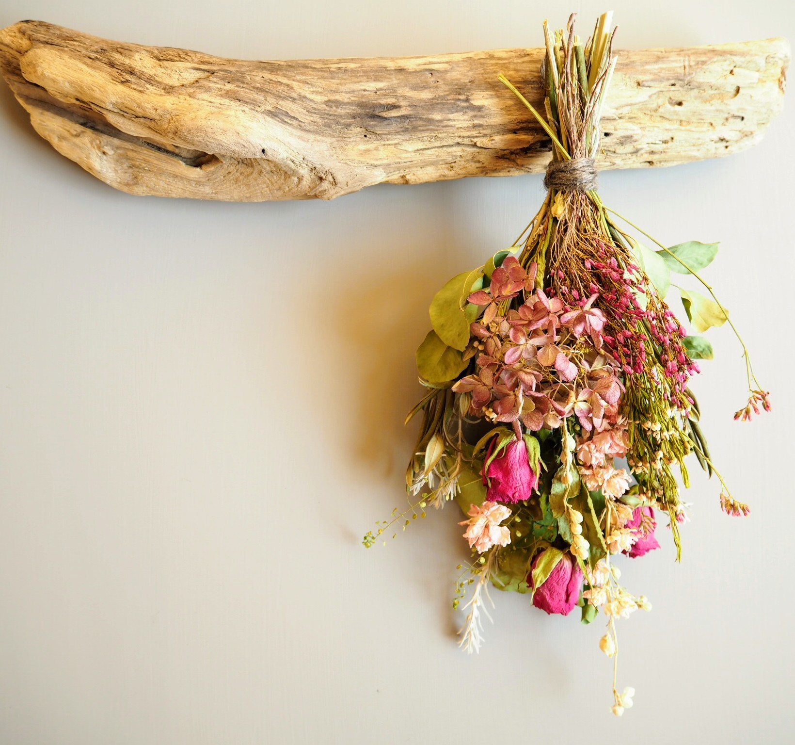 ドライフラワースワッグ ーlady Pinkー Atelier Ibuki