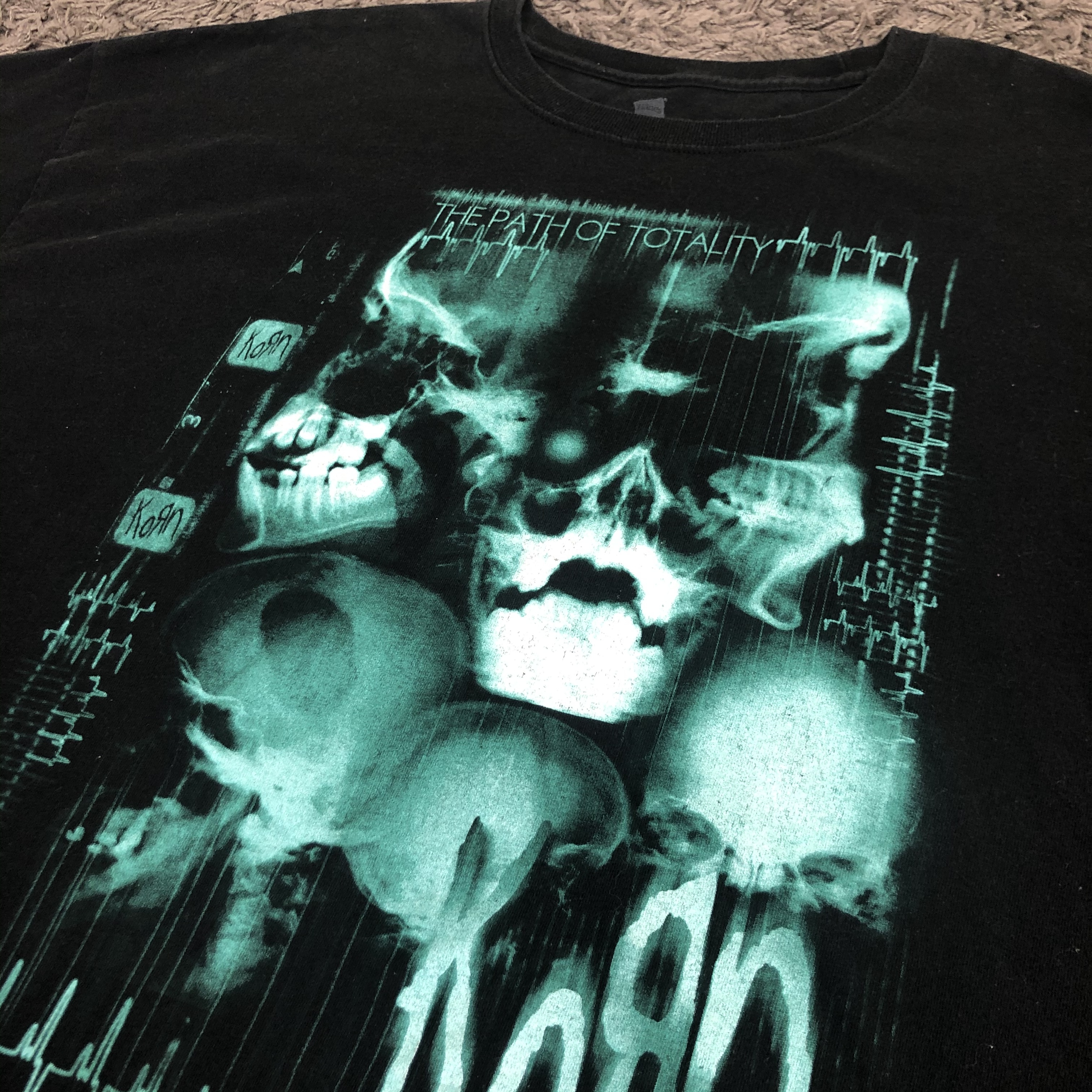 ビックサイズ 2xl Korn コーン 両面 黒 バンドtシャツ N29 Dust Magnet Club ヴィンテージ古着 トレンド古着 アメカジ 90s コレクティブル