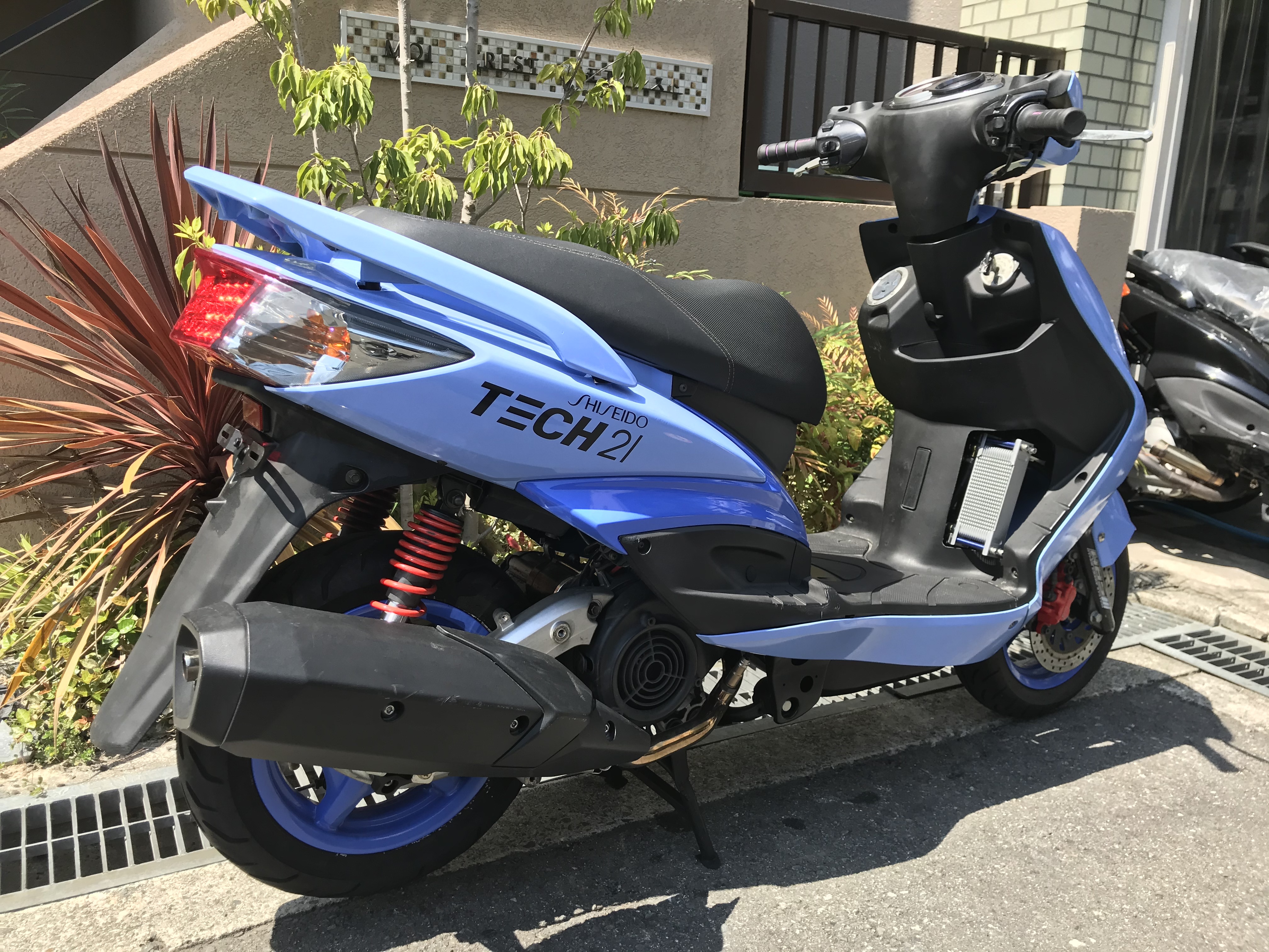 中古車 デモカー シグナスx エンジンフルチューン Tech21カラー 余裕のフロントアップ パワーウィリー ｓａｗａｄａ ｃｙｃｌｅ