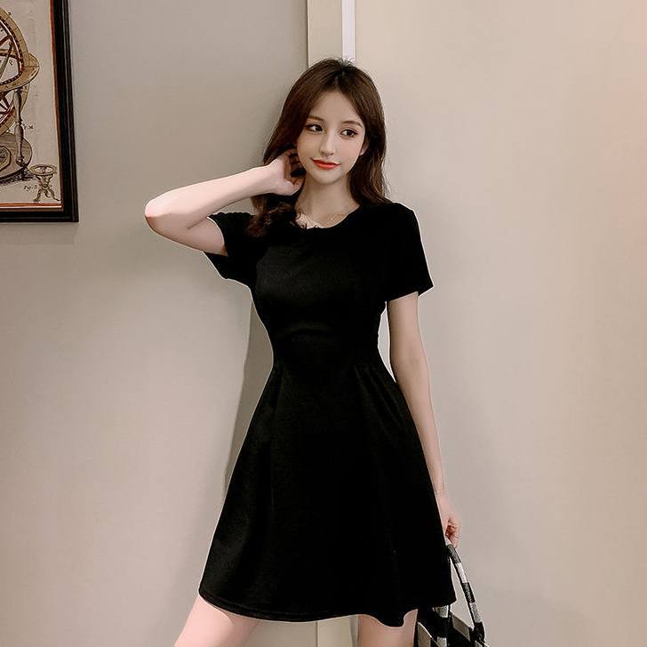 シンプル半袖ミニワンピース Sith