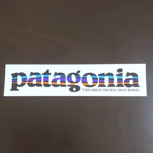 Pa 50 Patagonia パタゴニア ステッカー Text Logo テキストロゴ M Earth Skateboardstikers
