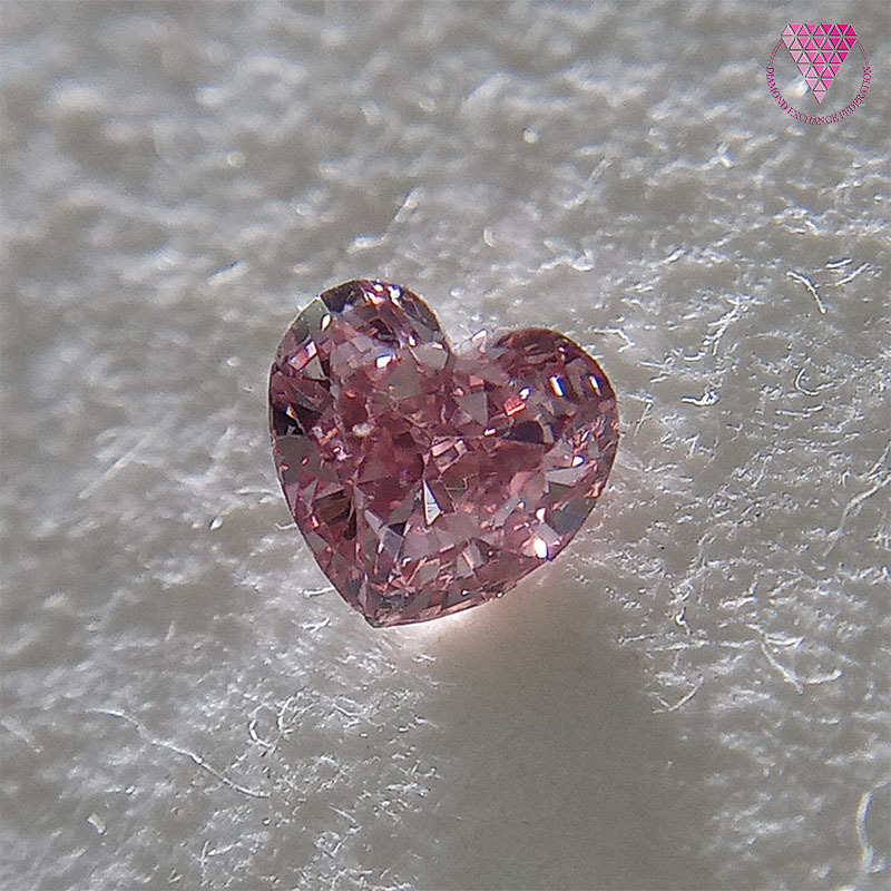 0 072 Ct Fancy Intense Pink Si1 Cgl 天然 ピンク ダイヤモンド 天然 ピンク ダイヤモンド ルース ハート Heart Diamond Exchange Federation