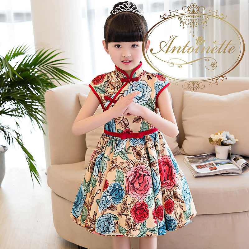 年末一掃セール140サイズ 2 China Dress Kids 中華街おでかけ チャイナドレス 子供用 こども キッズ ワンピース アジアン Antoinette