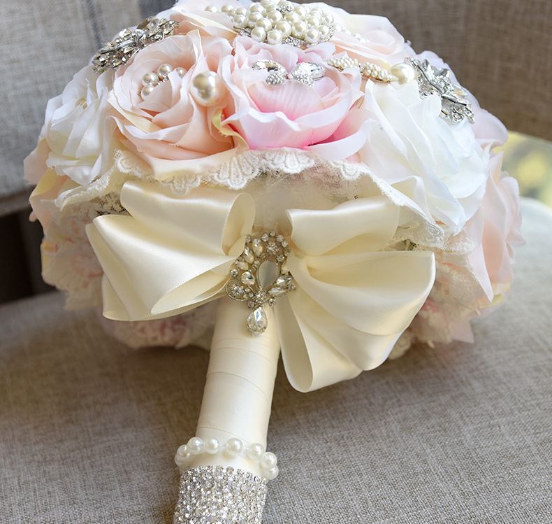 宝塚 風 シャンシャン ウェディング きれい ジルコニア キラキラ ブーケ 結婚式 花嫁 花 フラワー かわいい Antoinette