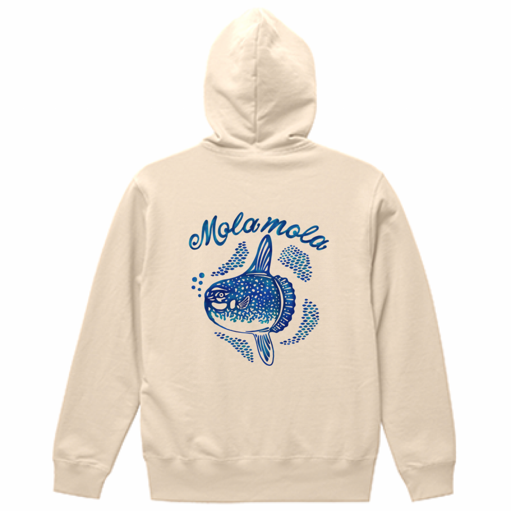 【10.0oz スウェットプルオーバーパーカー】マンボウ