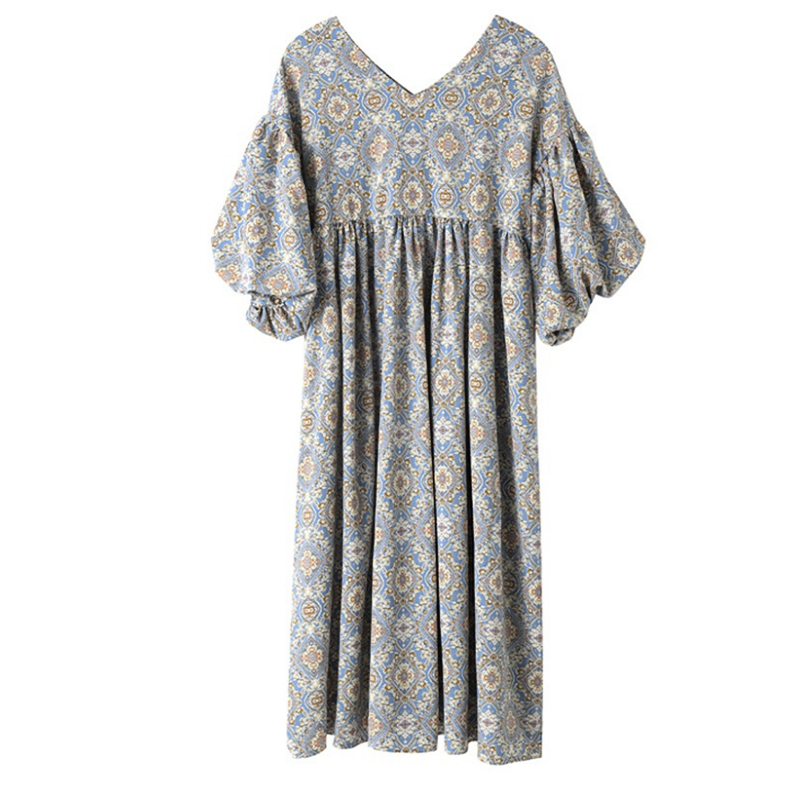 2 パフスリーブ エスニック ワンピース ２カラー Acorde