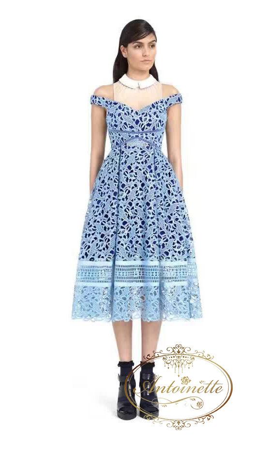 レディース かわいい 結婚式 ２次回 ワンピース ひざ下ワンピース 半袖 ワンピ 韓国 クールビューティ Cool Beauty Wedding Antoinette