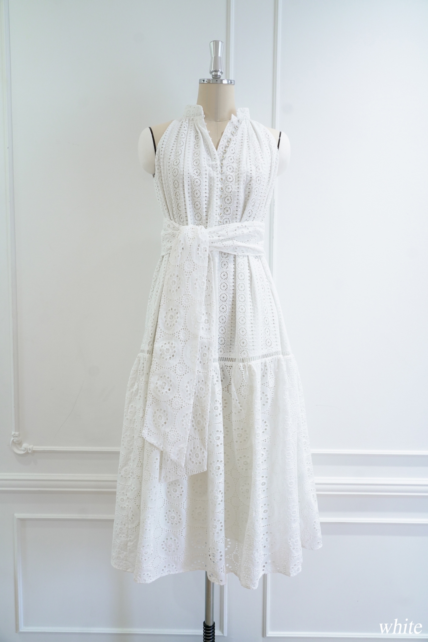 herlipto Lace-trimmed Belted Dress Mサイズ-