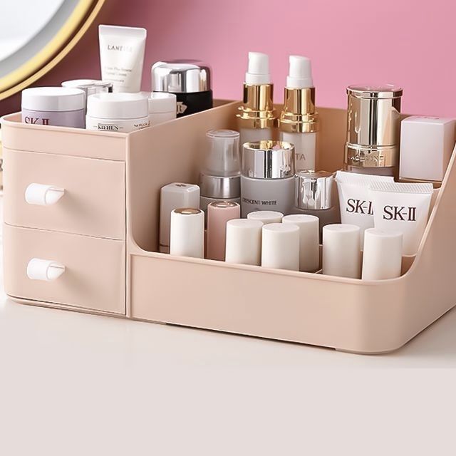 Cosmetic Organizer 3colors コスメ 化粧品 文房具 引き出し 収納ボックス トレー 整理整頓 陳列 韓国雑貨 Tokki Maeul トッキマウル 韓国雑貨通販サイト