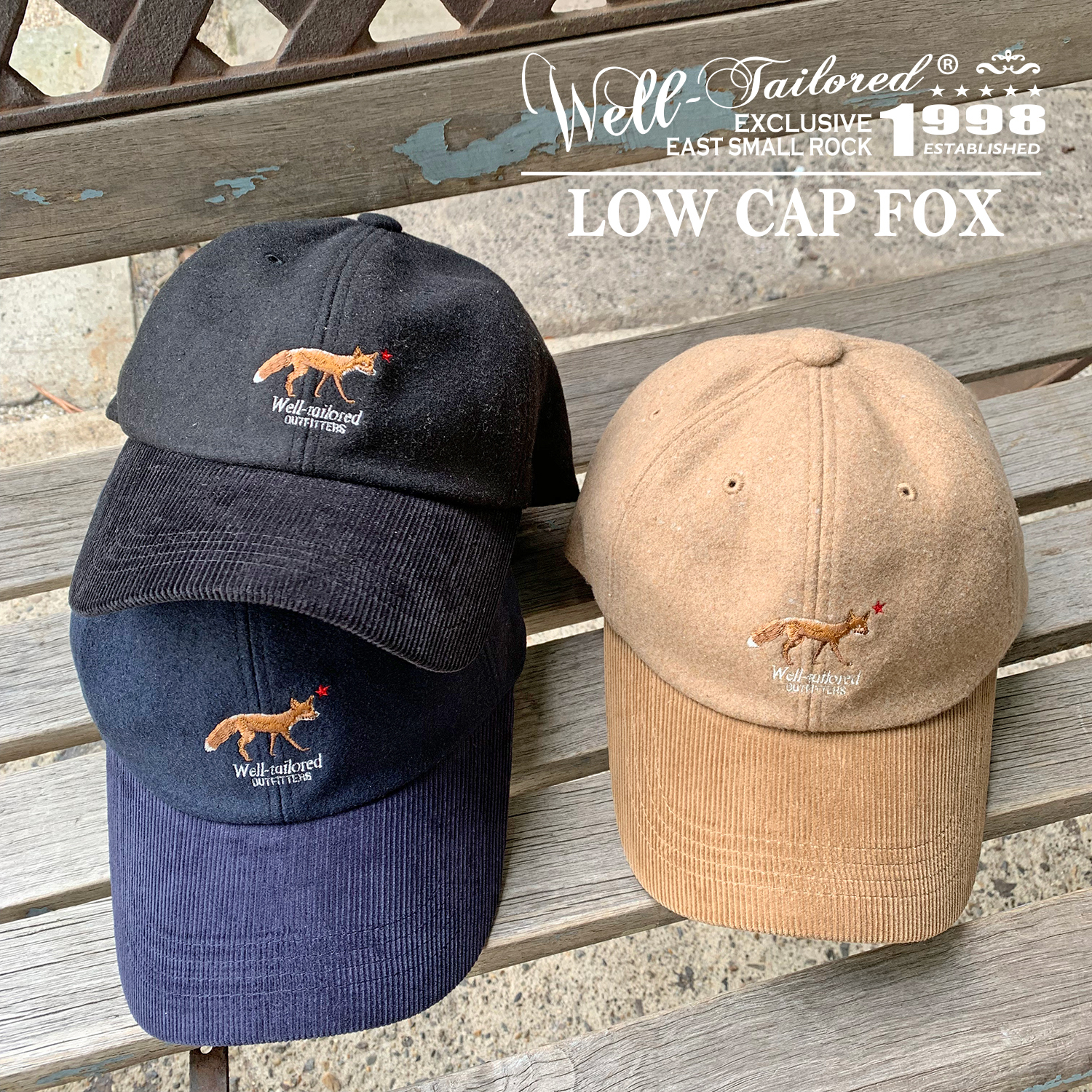 Well Tailored ウェルテーラードlow Cap Fox Kkc 301 ローキャップフォックス メルトン コーデュロイ メンズ レディース ブランド Have A Nice Time Store