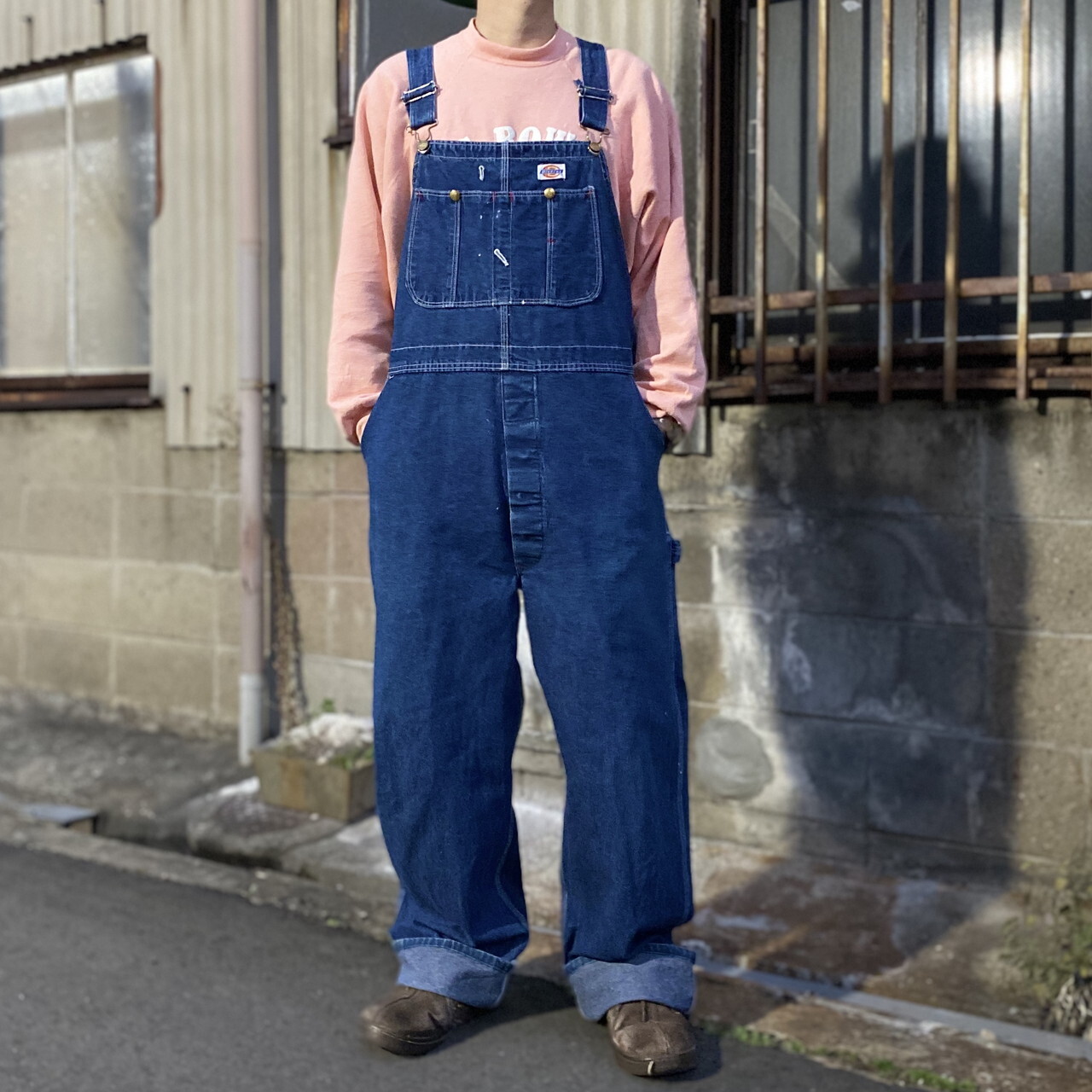 Dickies ディッキーズ デニム オーバーオール メンズW42 古着 ...