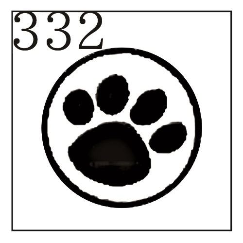 オーダー品 シーリングスタンプ 封蝋印 332 動物 ネコ 猫 足跡 犬 ドッグ 肉球 シルエット 簡略化 Witch Craft Garden ウィッチクラフトガーデン