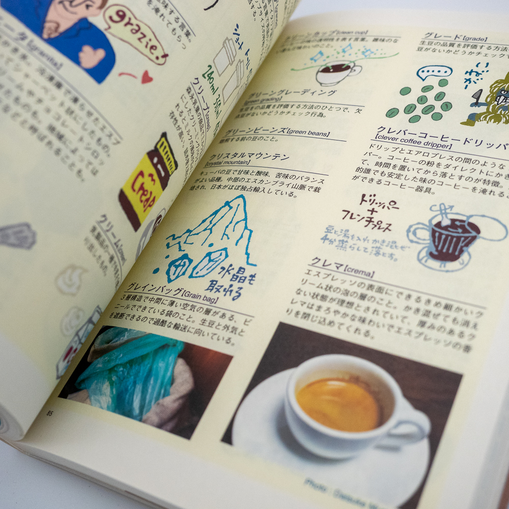 辞典 コーヒー語辞典 珈琲にまつわる言葉をイラストと豆知識でほっこり読み解く Gratcraft Hutte