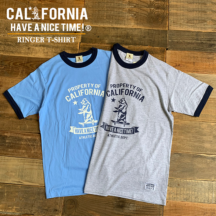 California Have A Nice Time カリフォルニアハブアナイスタイム Ringer T Shirt Calw 025 リンガーt ｔシャツ 半袖 アメカジ カレッジ メンズ レディース ブランド Have A Nice Time Store