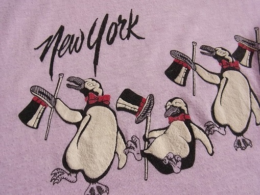 80 S New York ペンギン キャラクター ヴィンテージtシャツ Cyclone