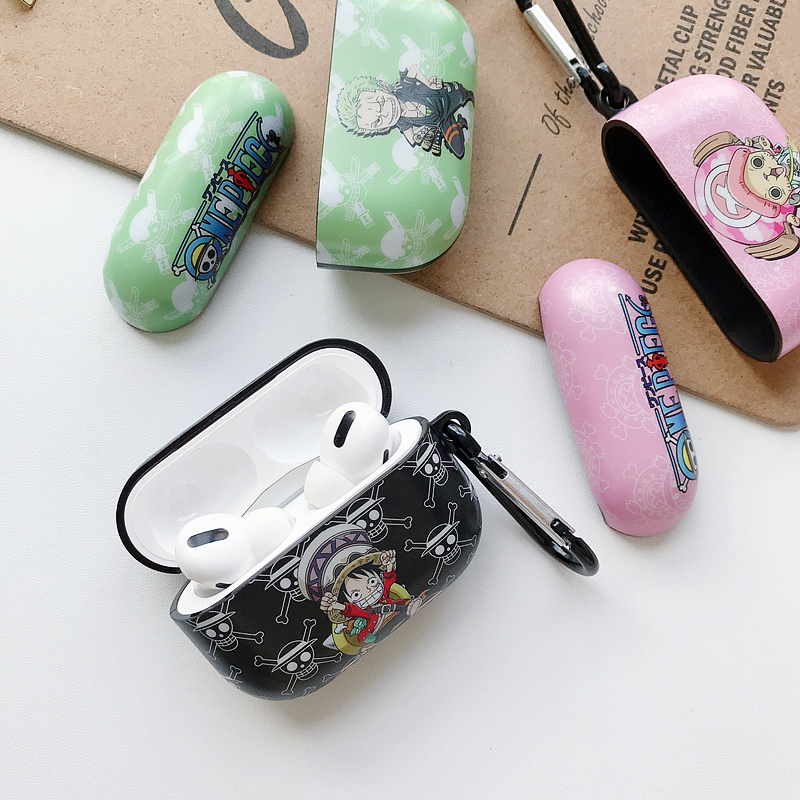 Airpods Pro Airpods ケース ワンピース Tpu製 保護 カバー カラビナ付 One Piece 対応機種 エアポッズプロ エアーポッズ第2世代 第1世代 おしゃれで可愛いairpodsケース 任天堂switchカバー通販専門店new I