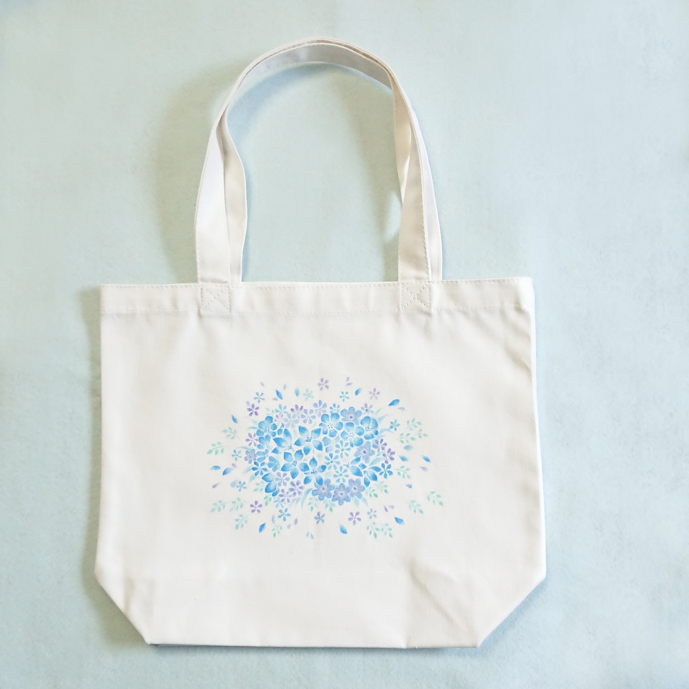 手描き トートバッグ 夏の花束 ほどけむすび