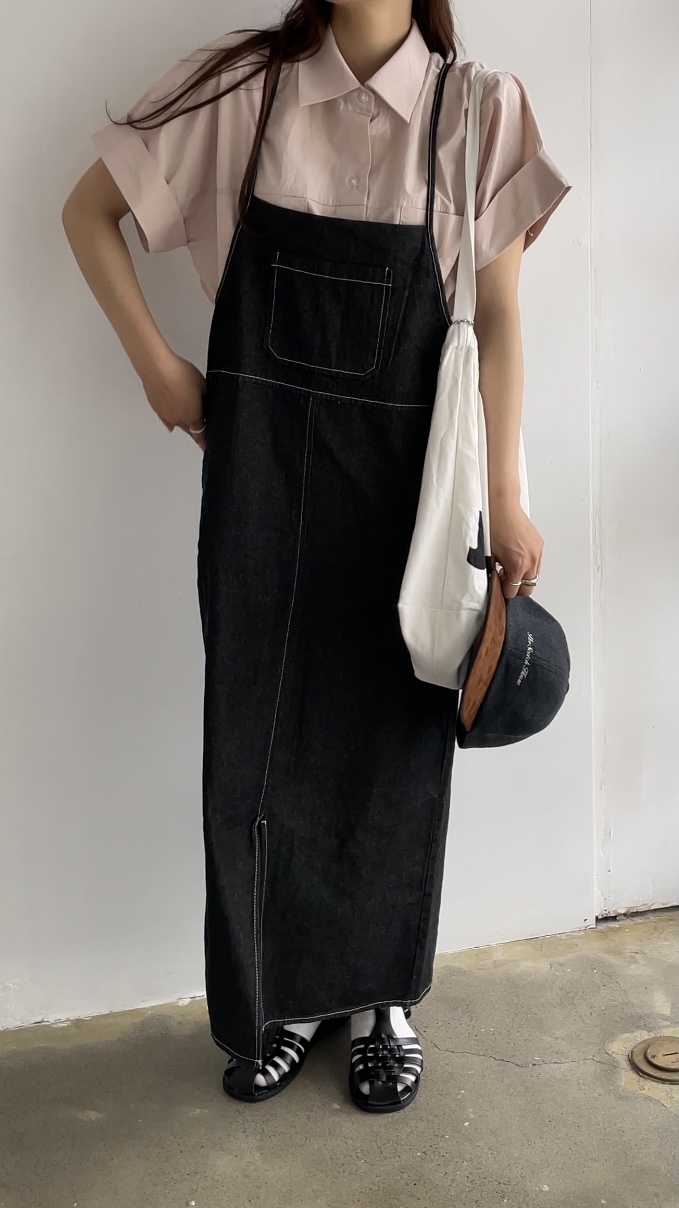 ブラックデニムワンピース 5 9sg 26 Sogofficial ブラックデニムワンピース 5 9sg 26 Sogofficial