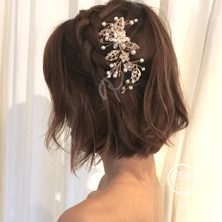 Rba ヘッドドレス 結婚式 ヘアアクセサリー 結婚式 お呼ばれ 2次会 ドレス 花嫁 ウェディングドレス パーティードレス アクセ フォーマル パーティー 結婚式 女子会 成人式 同窓会 Dress Shop Rberry