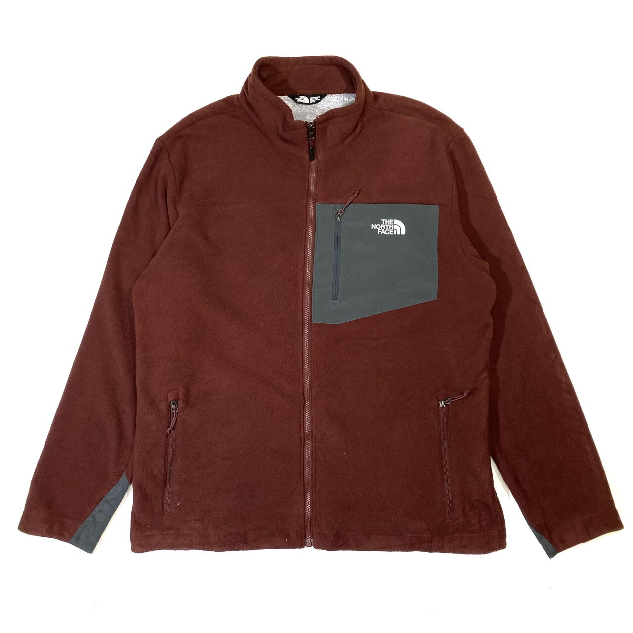 15年製 ザ ノースフェイス フリースジャケット 裏ボア メンズxl相当 古着 The North Face ワインカラー アウトドアジャケット Cave 古着屋 公式 古着通販サイト
