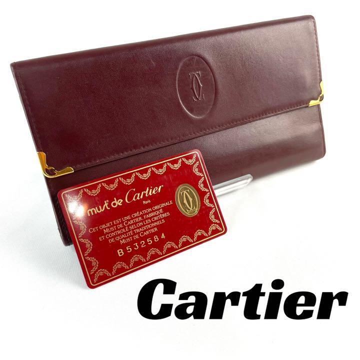 良品 Cartier カルティエ 長財布 マストライン がま口 Usedブランドショップ Retrend