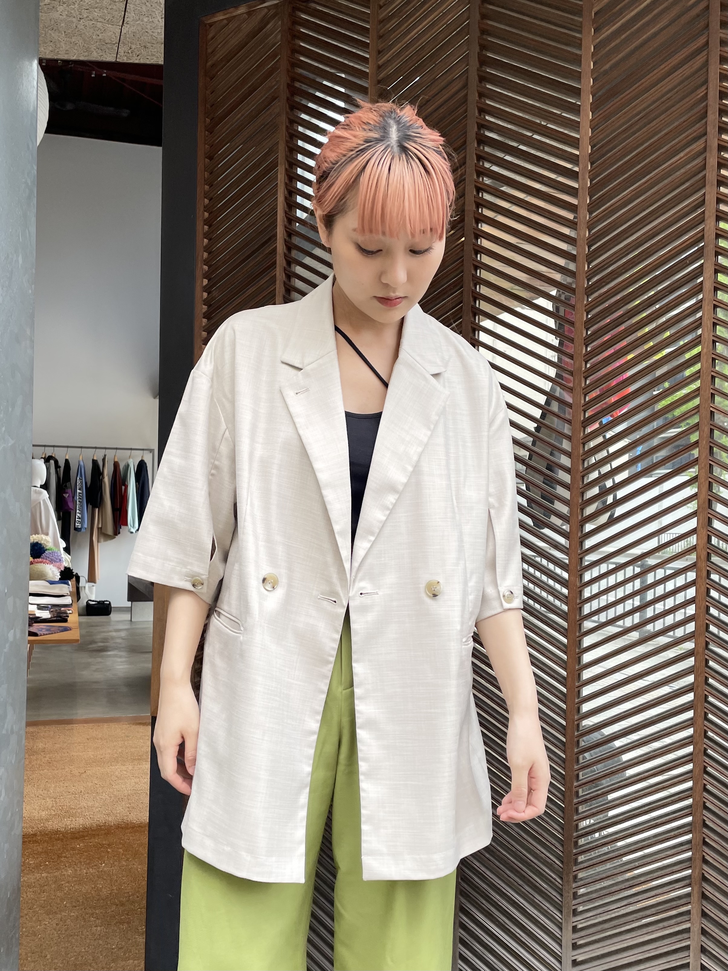 CLANE SLEEVE SLIT JACKET-toeic.or.id