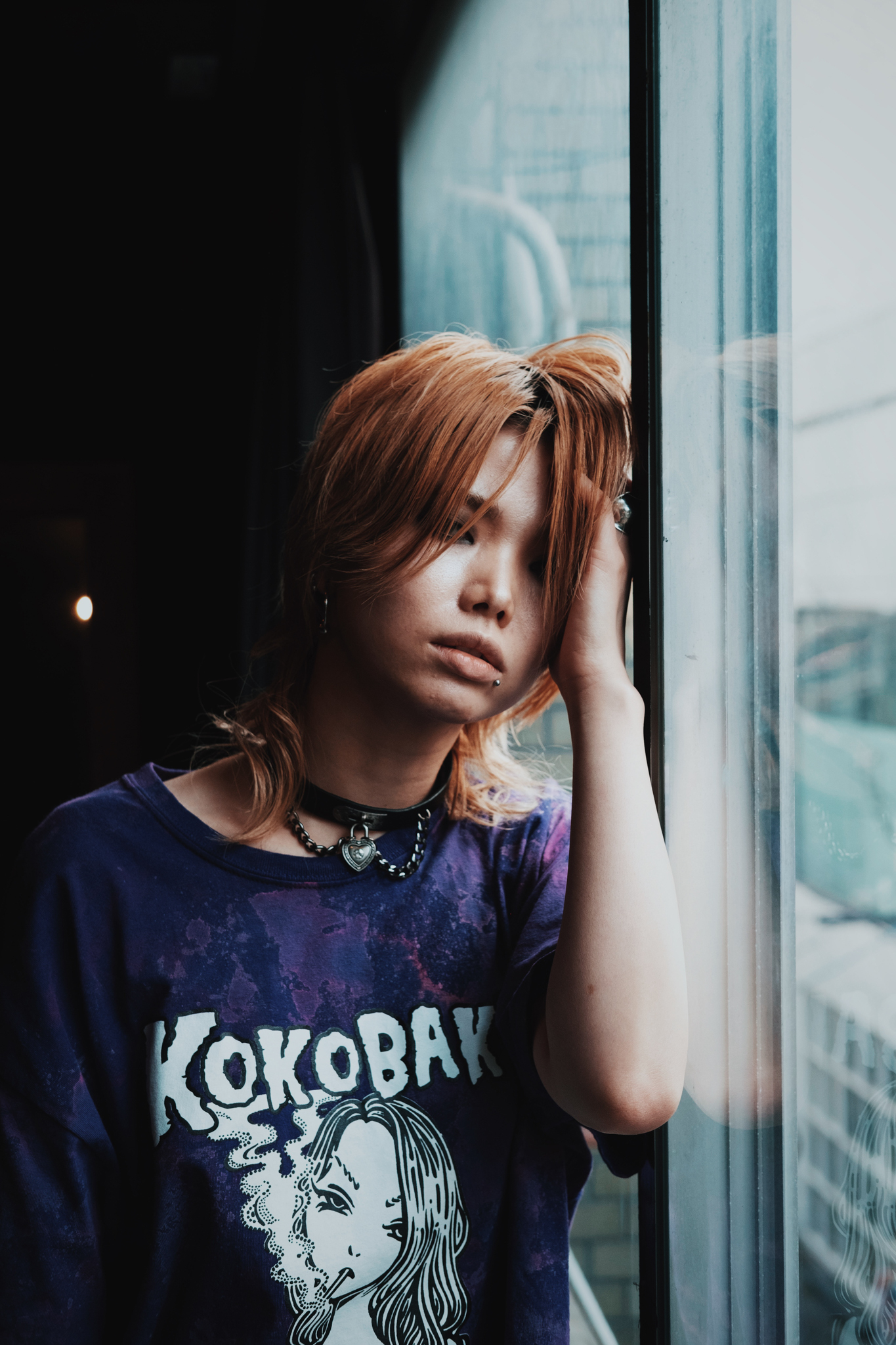 Kokobakia グランジガール Grunge Girl イラスト ブリーチ Tシャツ Kokobakia ココバキア