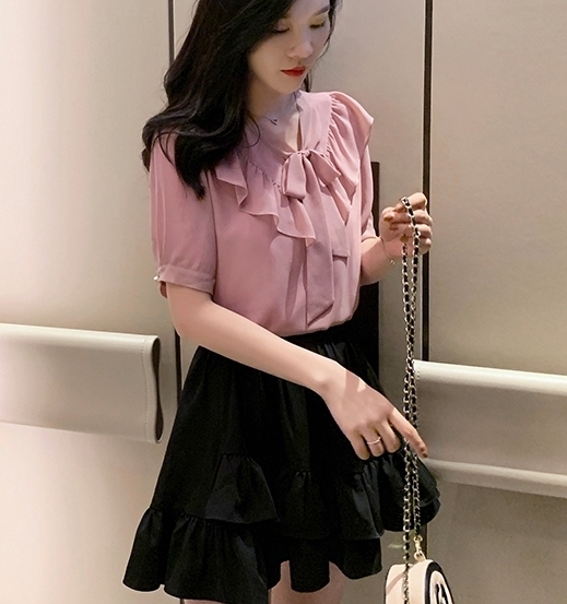 バーゲン ワンピース レディース 夏 コンサバ ボウタイ リボンタイ リボン 半袖 膝上丈 きちんと感 テンセル 高級感 エレガント シンプル きれいめ 体型カバー 上品 のオシャレな Titanicgroup Com