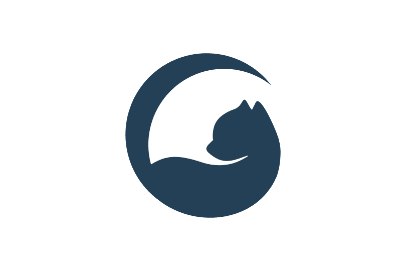 ロゴマーク ねこ 動物 猫カフェをイメージしたロゴデザイン Creative Owner クリエイティブなビジネスオーナーのためのデザインストア