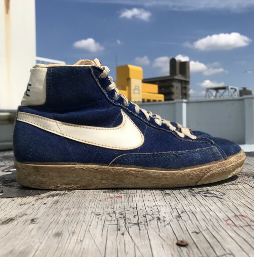 70 S 80 S Nike Blazer Hi Top ナイキ ブレザー スエード 青 ブルー オリジナル Us6 5 希少 ヴィンテージ Agito Vintage