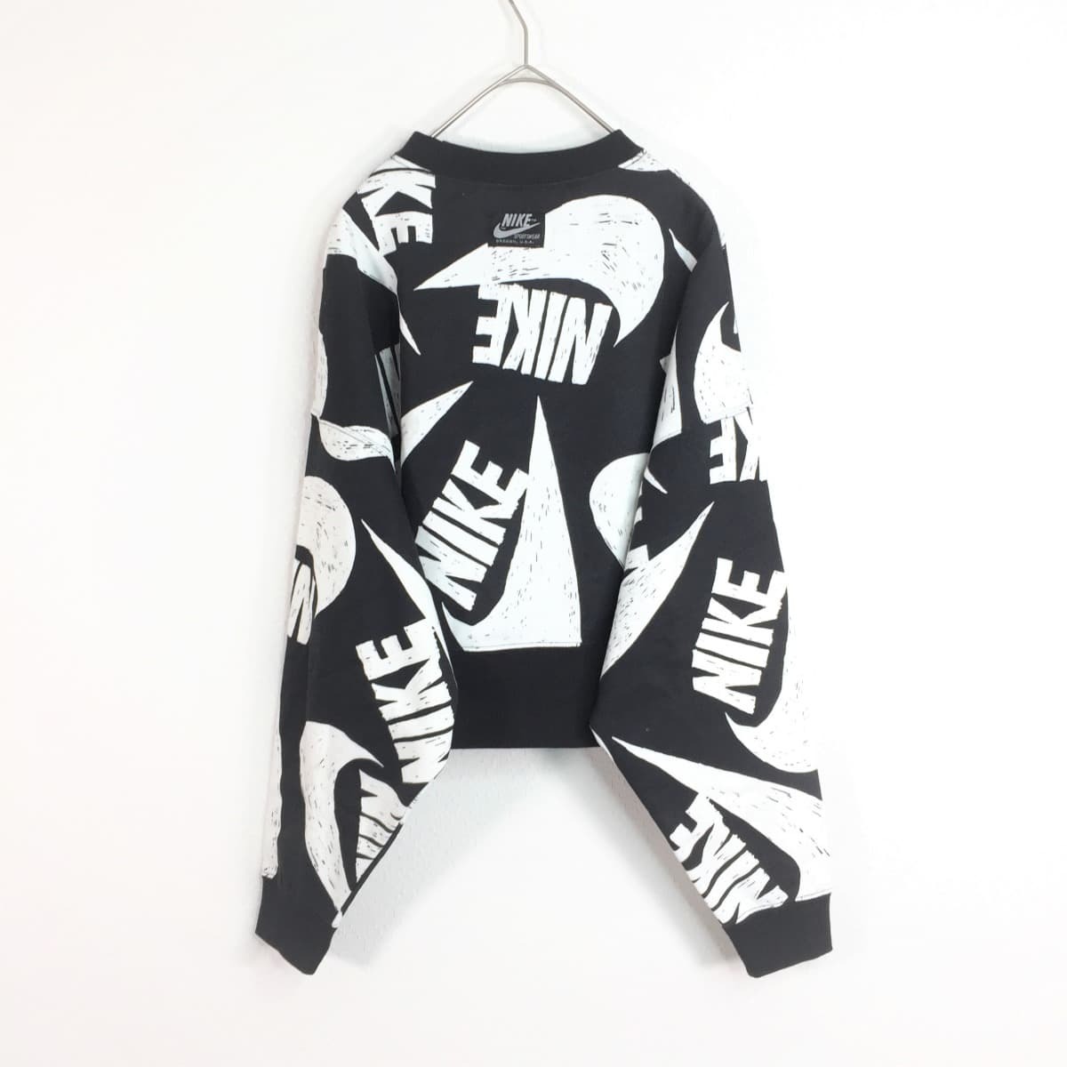 Nike ナイキ 19aw スウェットトレーナー レディース ウィメンズ アイコン クラッシュ クルーフリース 裏起毛 フクル ファッションブランドユーズドセレクトショップ