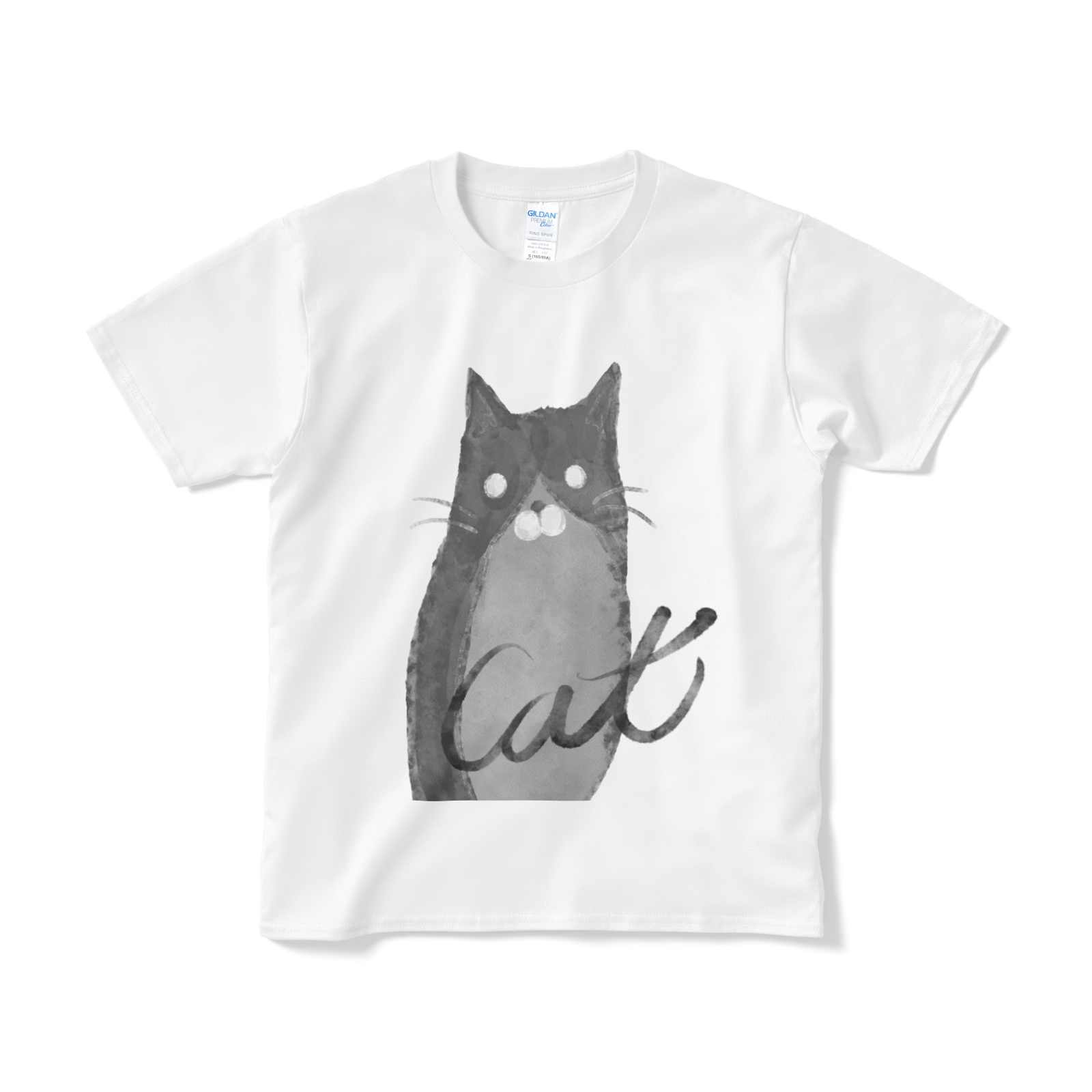 送料無料 水墨画テイストな猫のtシャツ Pixivfactory直送 百猫堂 Momonekodo