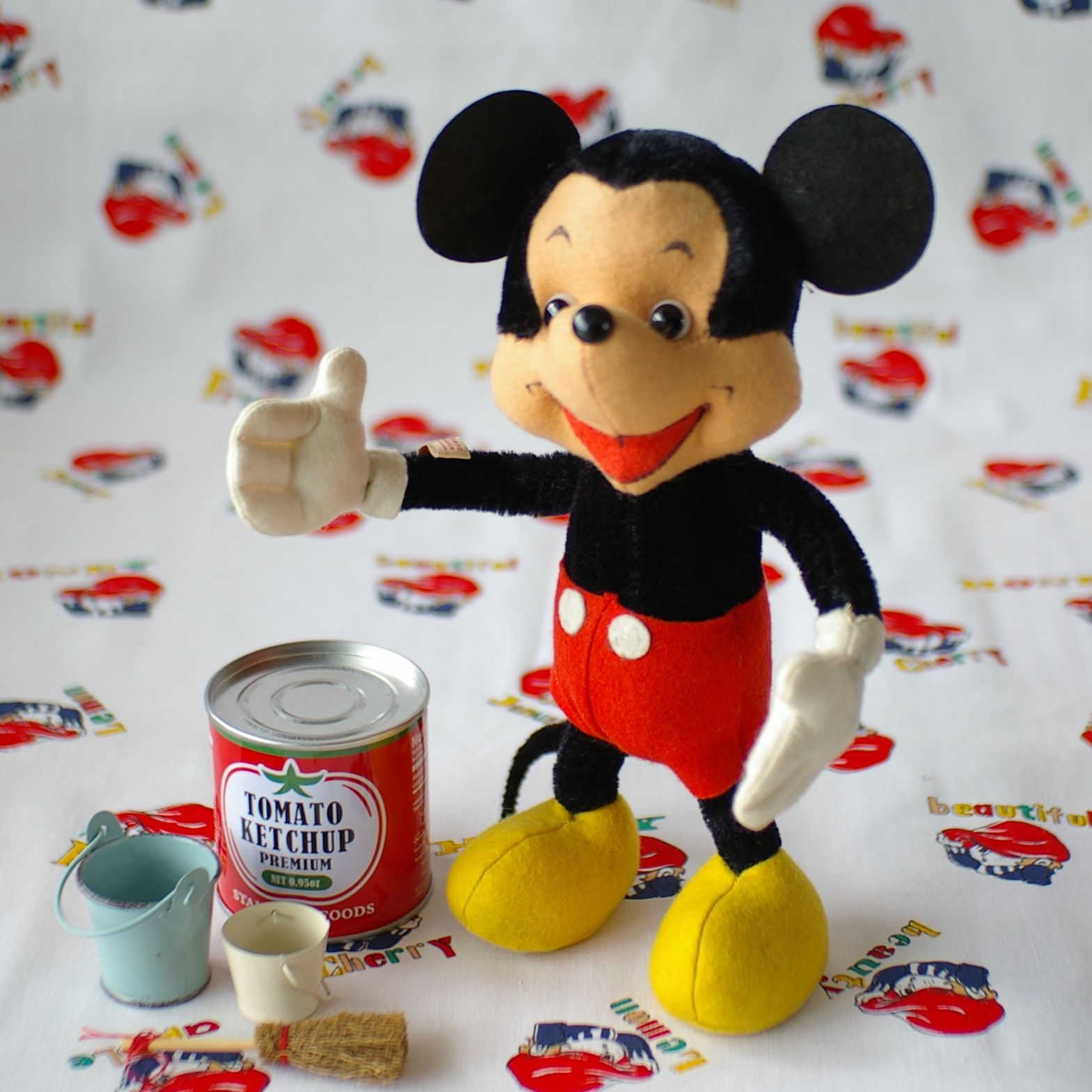 M02 ドイツ製シュコー ミッキーマウス ディズニー ヴィンテージ ぬいぐるみ Schuco Micky Mouse Flohmarkt フローマルクト