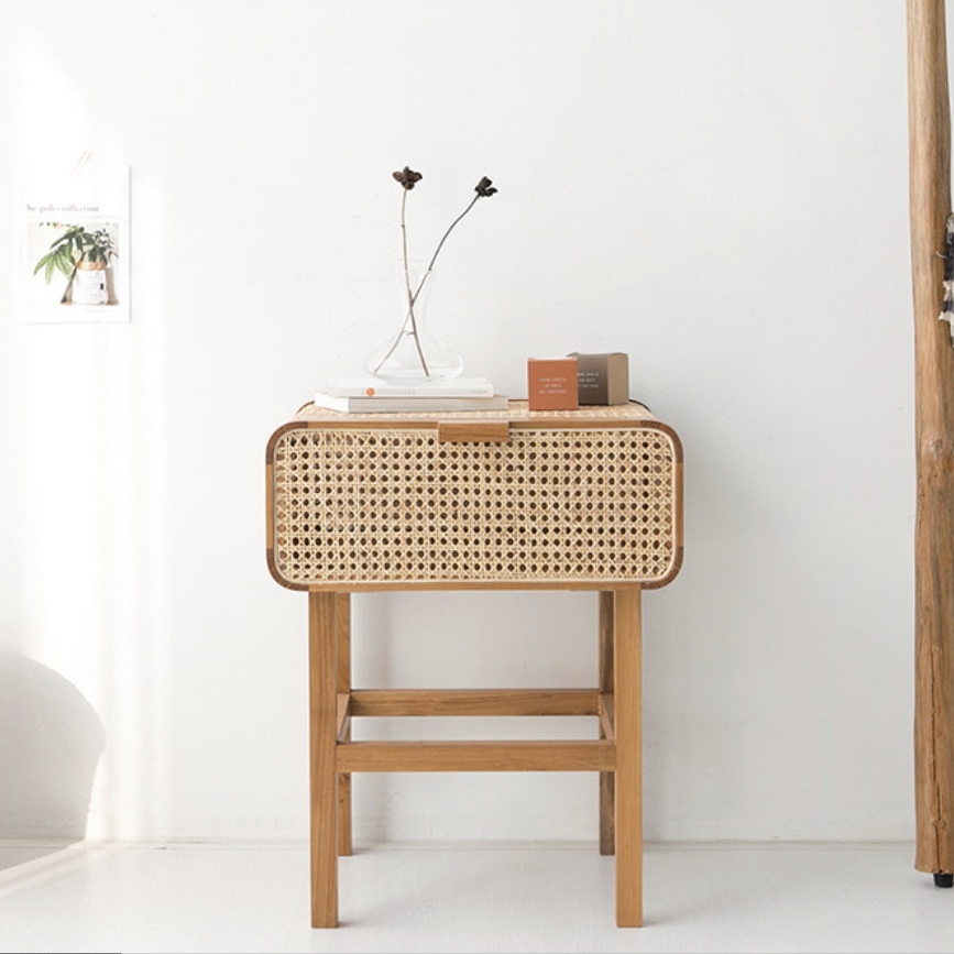 Rattan Saide Table ラタン 収納 棚 サイドテーブル 韓国 北欧 バリ Tokki Maeul トッキマウル 韓国 雑貨通販サイト