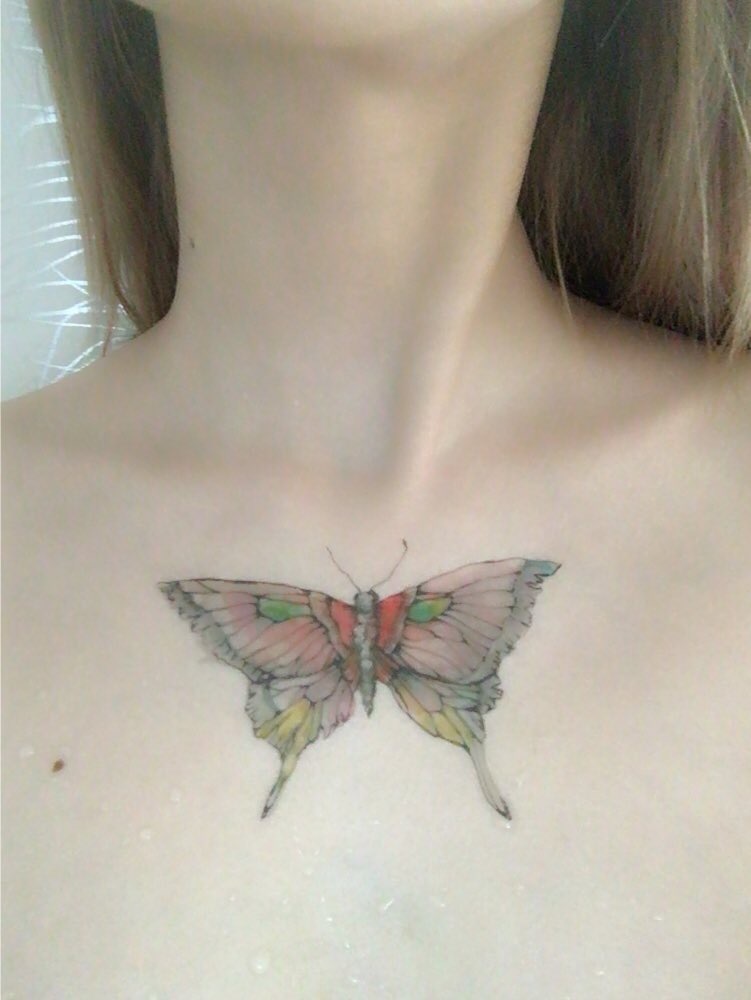 淡い蝶タトゥーシール Planetplant