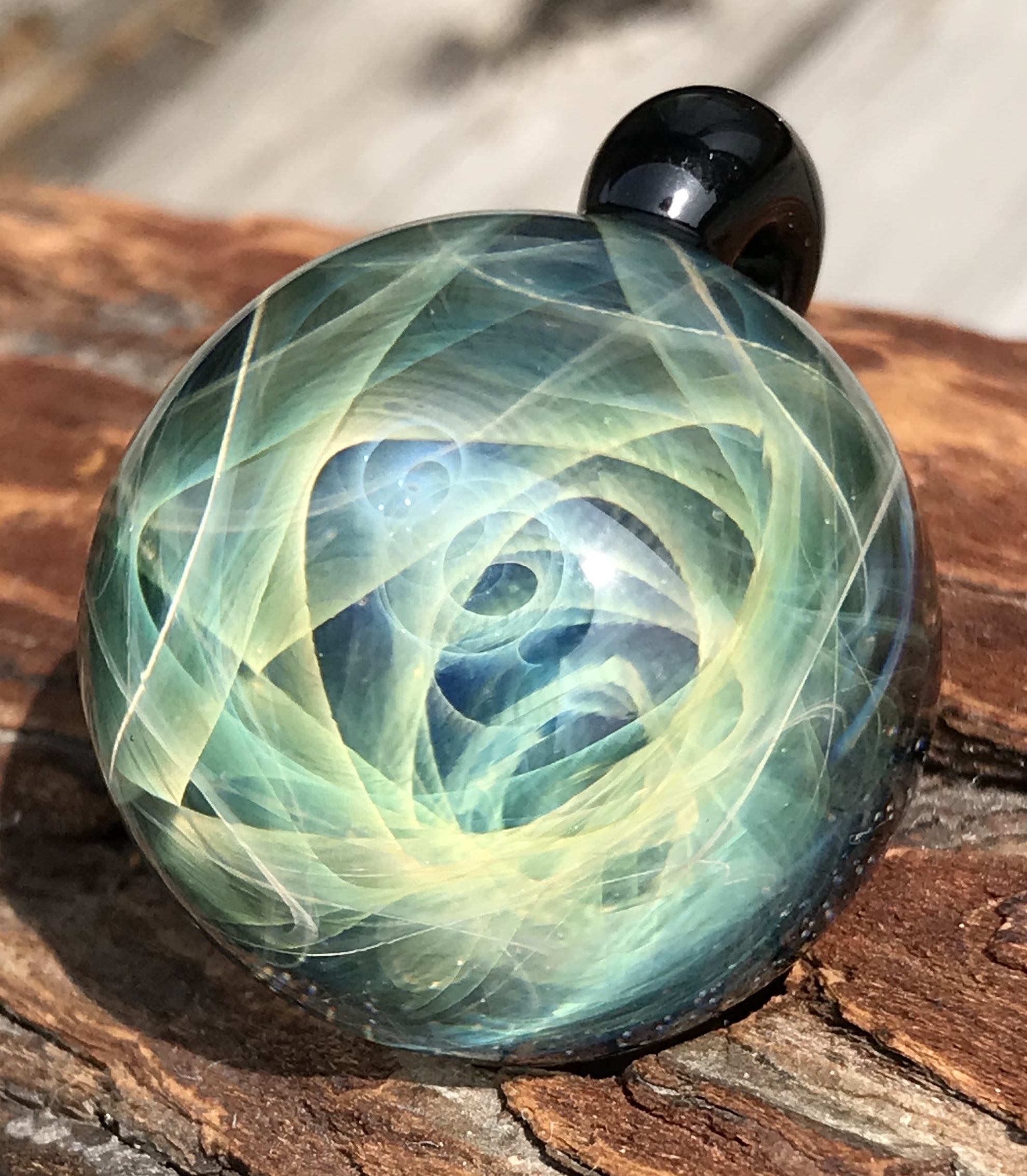 Boroccus 銀河 立体マーブル模様 ボロシリケイトガラスペンダント Boroccus