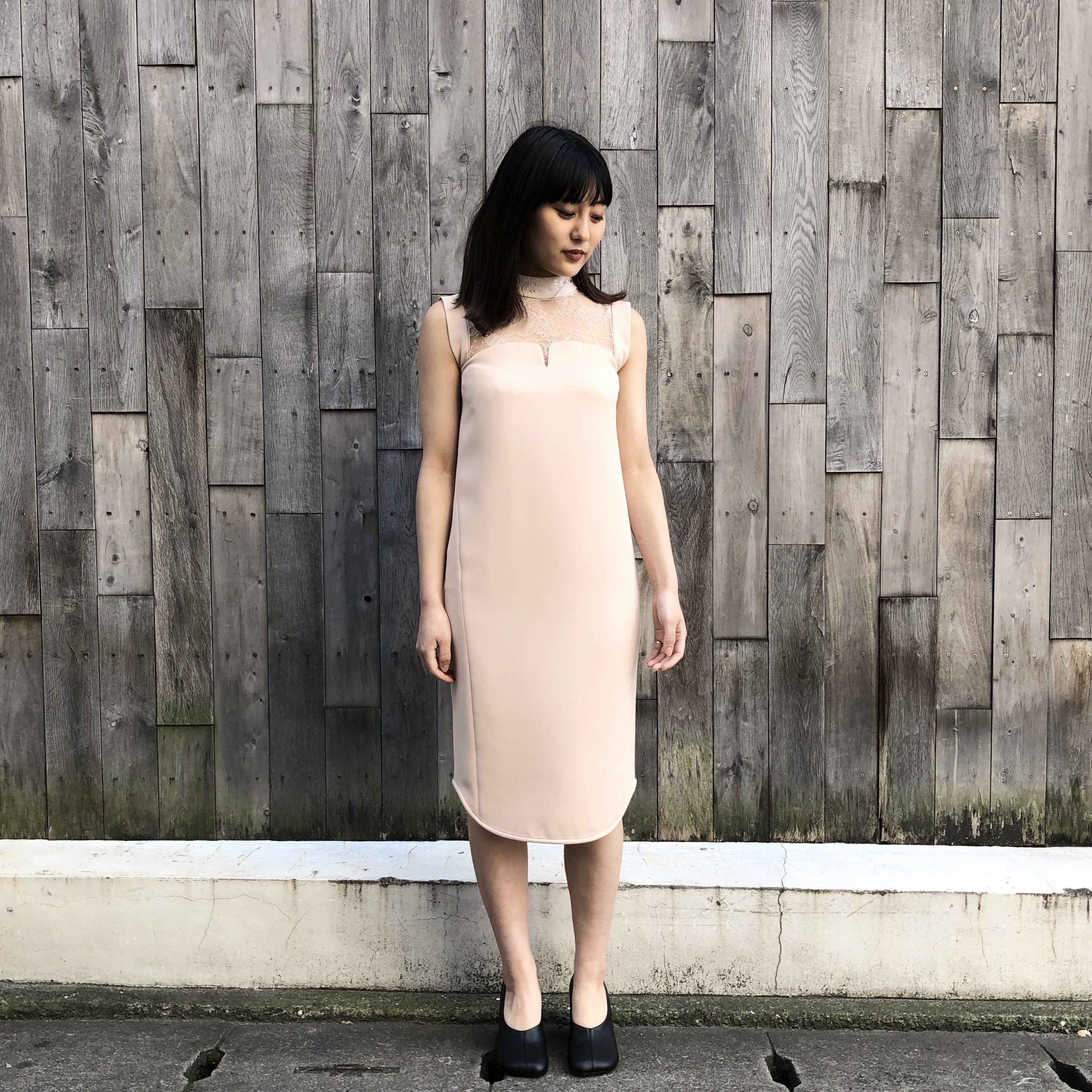 ss Mame Kurogouchi マメクロゴウチ Embroidery Collar Sleeveless Dress Beige Trentのオンラインショップ 福岡市のセレクトショップ